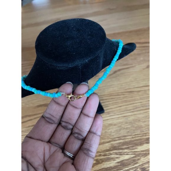 Mama 18 inches Blue Bead Necklace - Picture 3 of 4